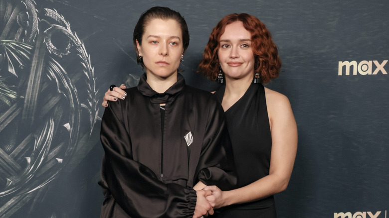 Emma D'Arcy and Olivia Cooke posing