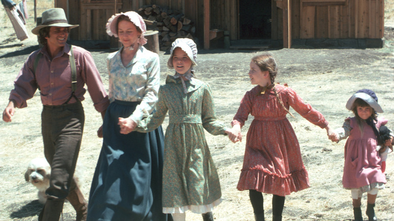 The cast of "Little House on the Prairie" in a 1974 portrait.