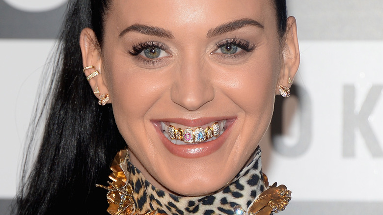 Katy Perry wearing grills