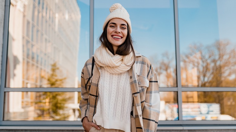 woman in winter clothes