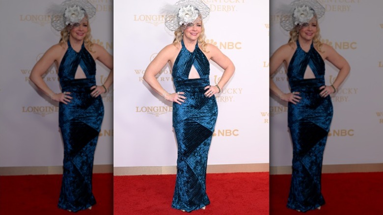 Melissa Joan Hart poses at the Kentucky Derby