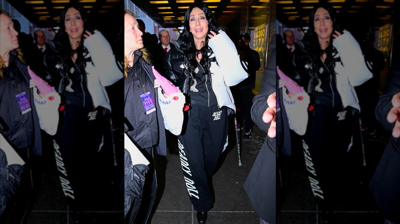Cher photographed on Valentine's Day 2025 in New York City.