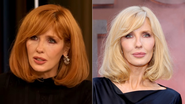 Kelly Reilly with a red bob and blond bob