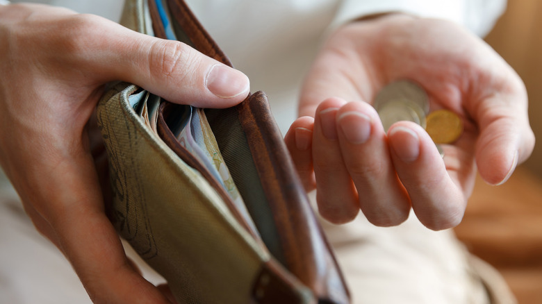Wallet with cash