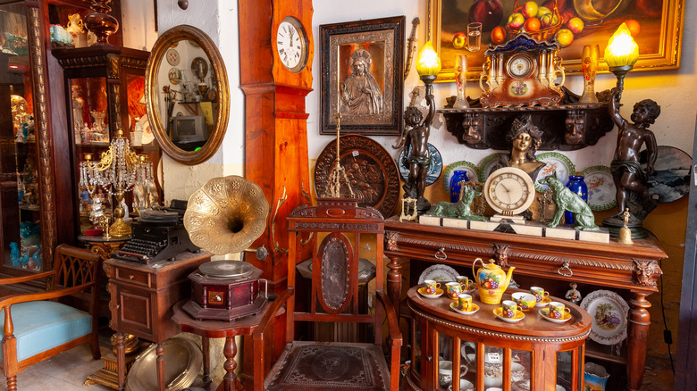 Antique shop interior