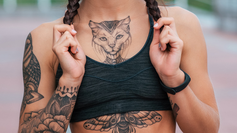 110 Sternum Tattoo Ideas To Ink Above Your Heart