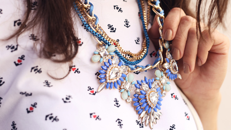 layered necklaces