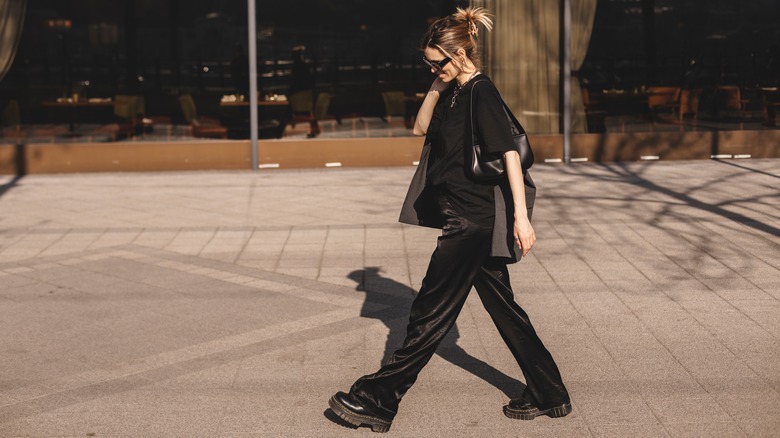 woman wearing monochromatic outfit