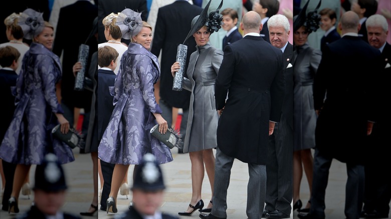 Zara Tindall at the wedding of Prince William and Catherine Middleton at Westminster Abbey in London in April 2011
