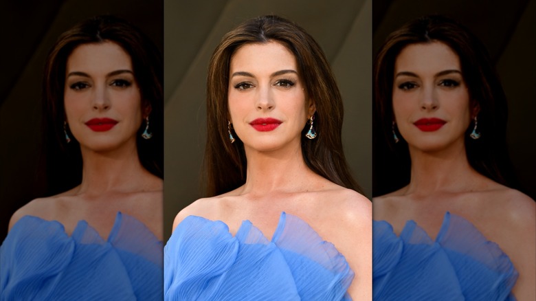 Anne Hathaway at the "The Odyssey" world premiere.