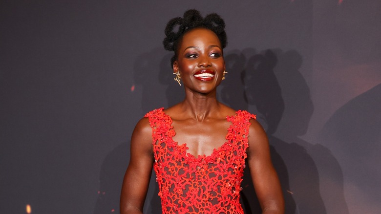 Lupita Nyong'o at the Paris premiere of "The Odyssey."
