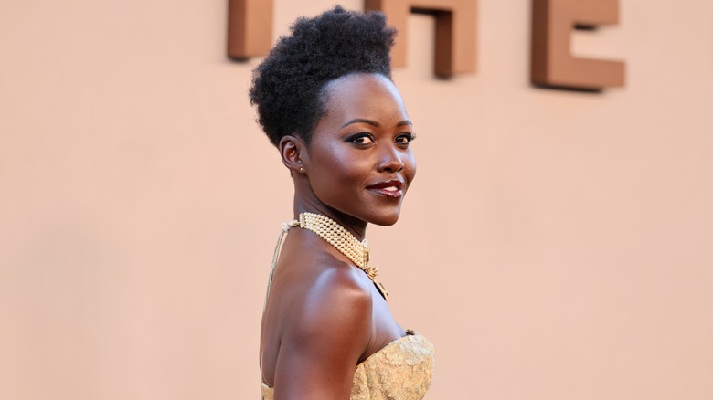 Lupita Nyong'o at the New York premiere of "The Odyssey."