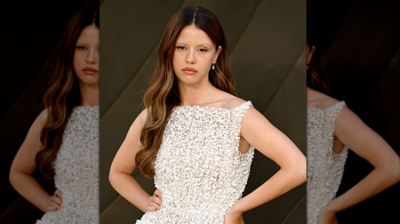 Mia Goth at the London premiere of "The Odyssey."