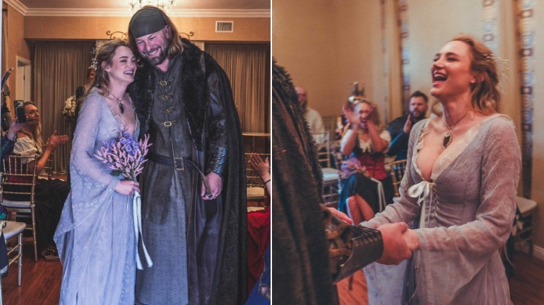Photos of Hunter King's wedding from her Instagram account.
