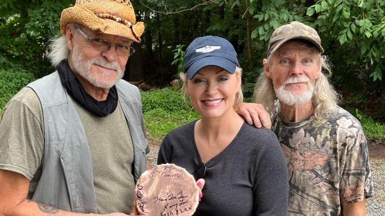 A photo of Danielle Parton and two of her relatives.