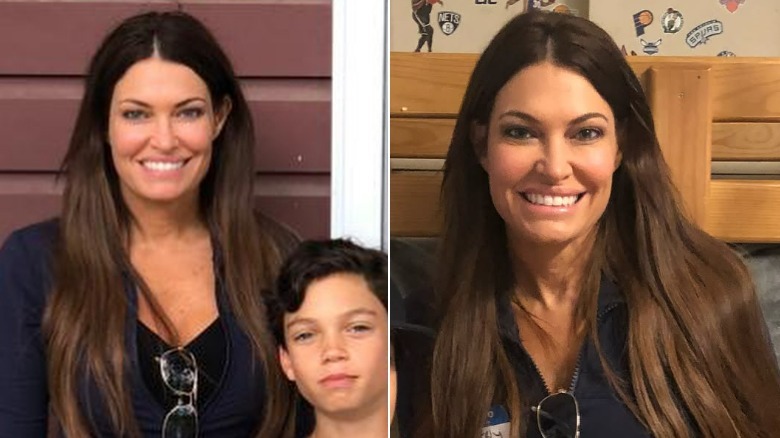 Two photos of Kimberly Guilfoyle without makeup