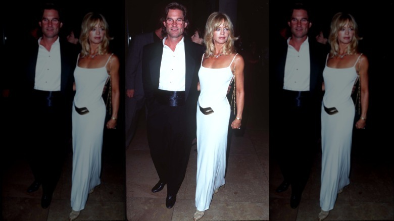 Goldie Hawn and Kurt Russell on the red carpet in 1996