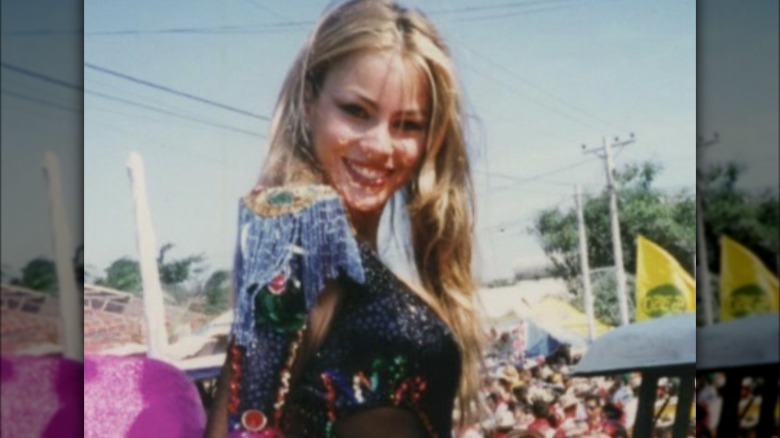 Sofia Vergara with her blond hair at carnival