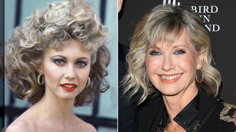 Side by side of Olivia Newton-John for