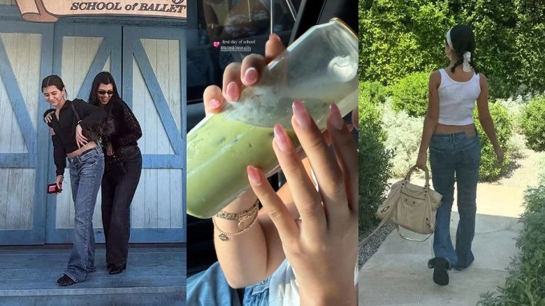 Kourtney Kardashian and her daughter Penelope