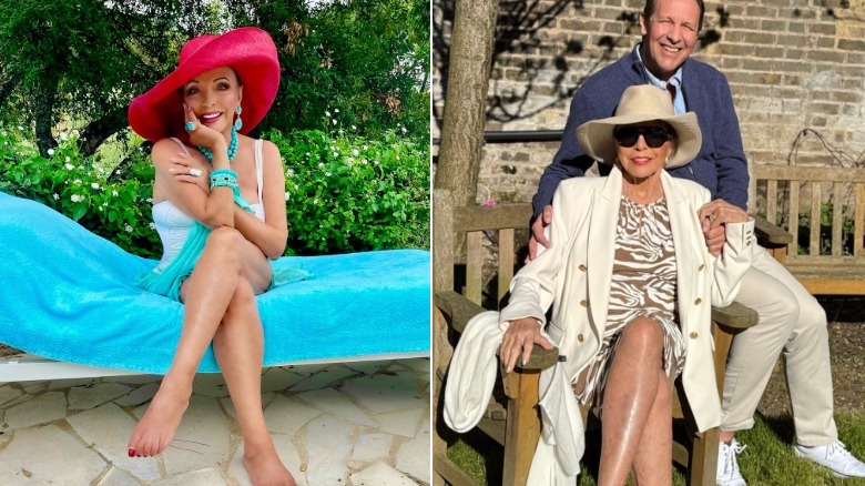 Joan Collins shows off two great outfits at age 92.
