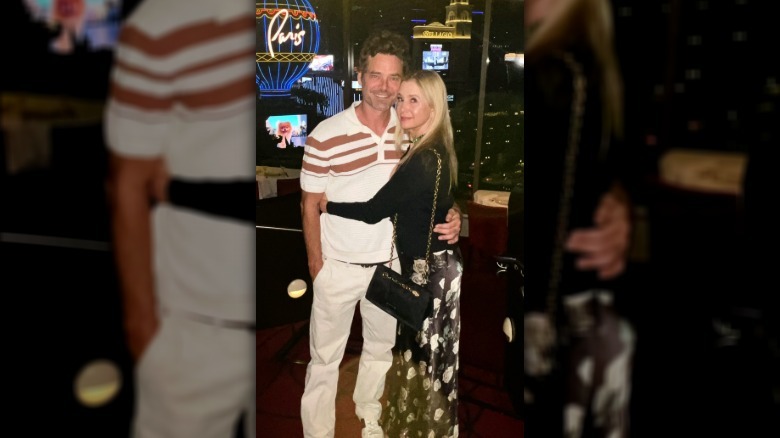 Christopher Backus and Mira Sorvino in Las Vegas.