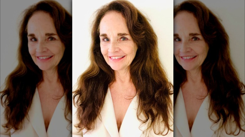 Diane Franklin sporting straight hair.