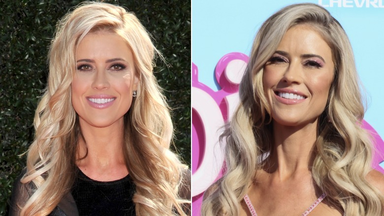 Christina Haack smiling with a side part at the 2017 Daytime Emmy Awards and the 2023