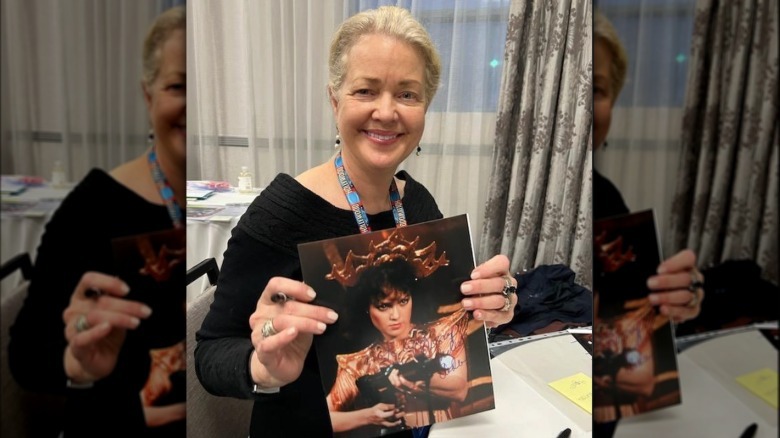 Melody Anderson during a 2023 autograph signing.