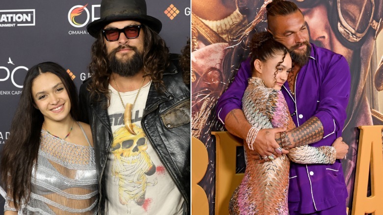 Lola Momoa with her dad