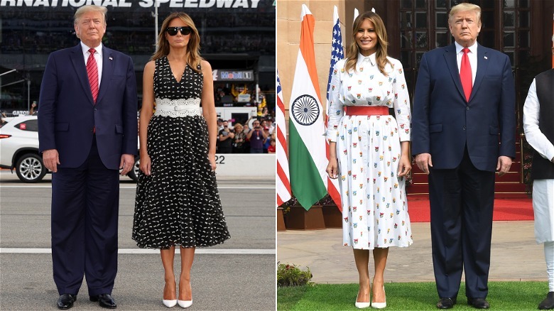 Donald and Melania Trump in February 2020