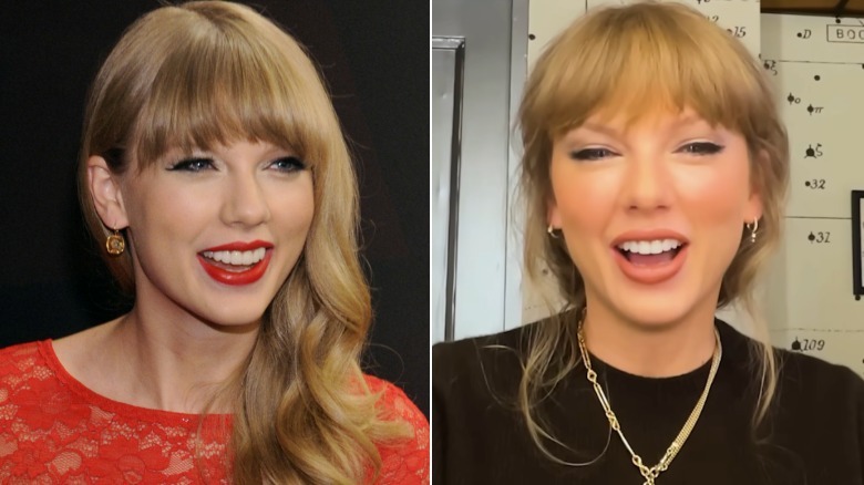 Taylor Swift in 2012 and 2025