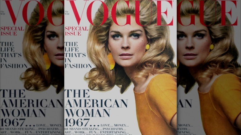 Candice Bergen on the cover of Vogue in 1967.
